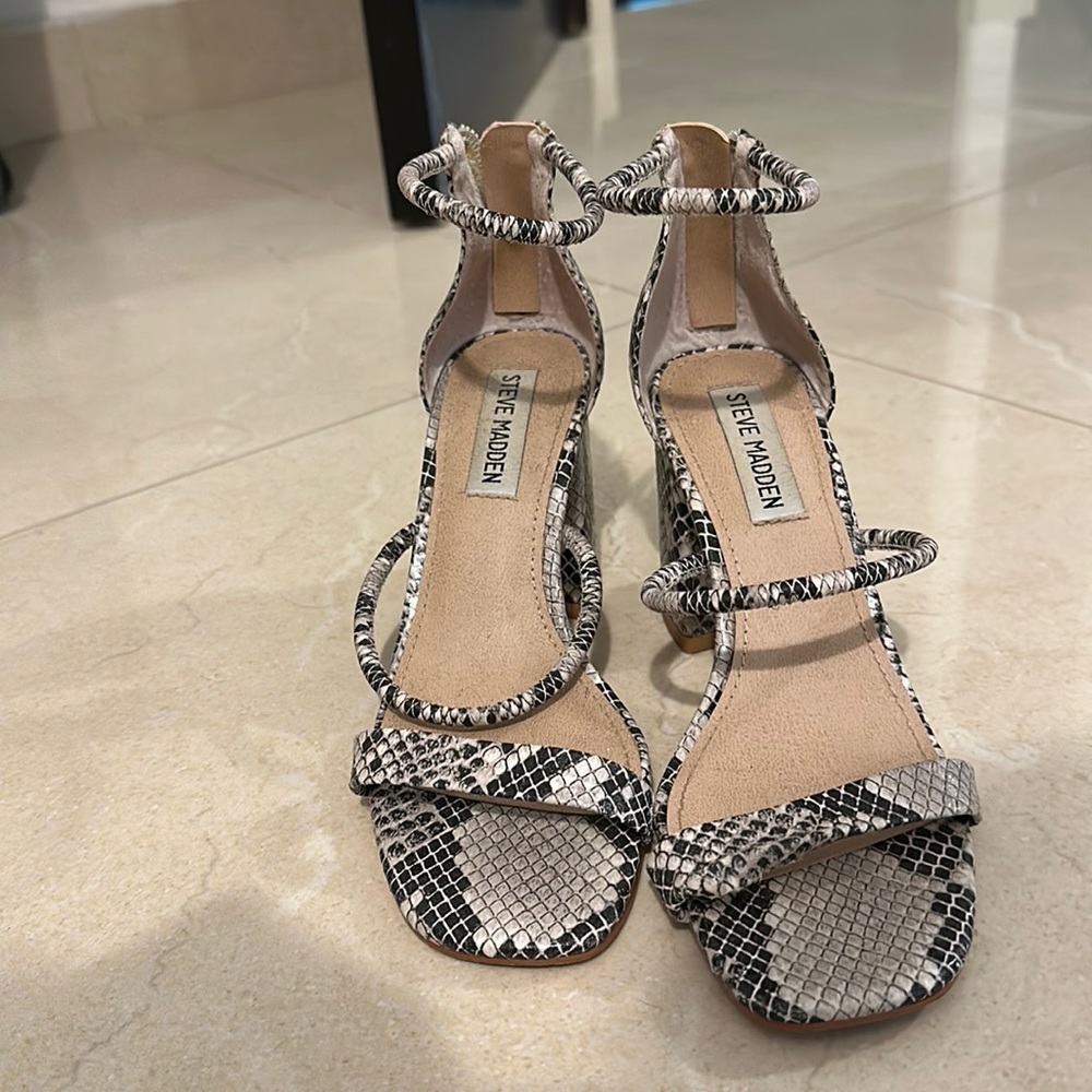 Steve Madden Snake Print Heels